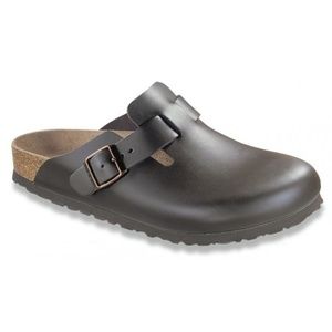 Birkenstock Newalk Brown Hudson Leather Clogs